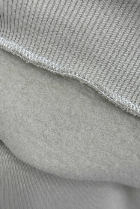 FRONT WRITTINGS SWEATSHIRT+JOGGERS FLUFFY MEN SET LIGHT GREY/GZ - 5