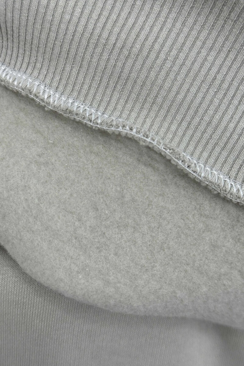 FRONT WRITTINGS SWEATSHIRT+JOGGERS FLUFFY MEN SET LIGHT GREY/GZ - 5