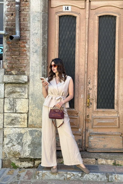 FRONT WRITTINGS SMALL WOMAN BAG BURGUNDY/VISHNJE - 5