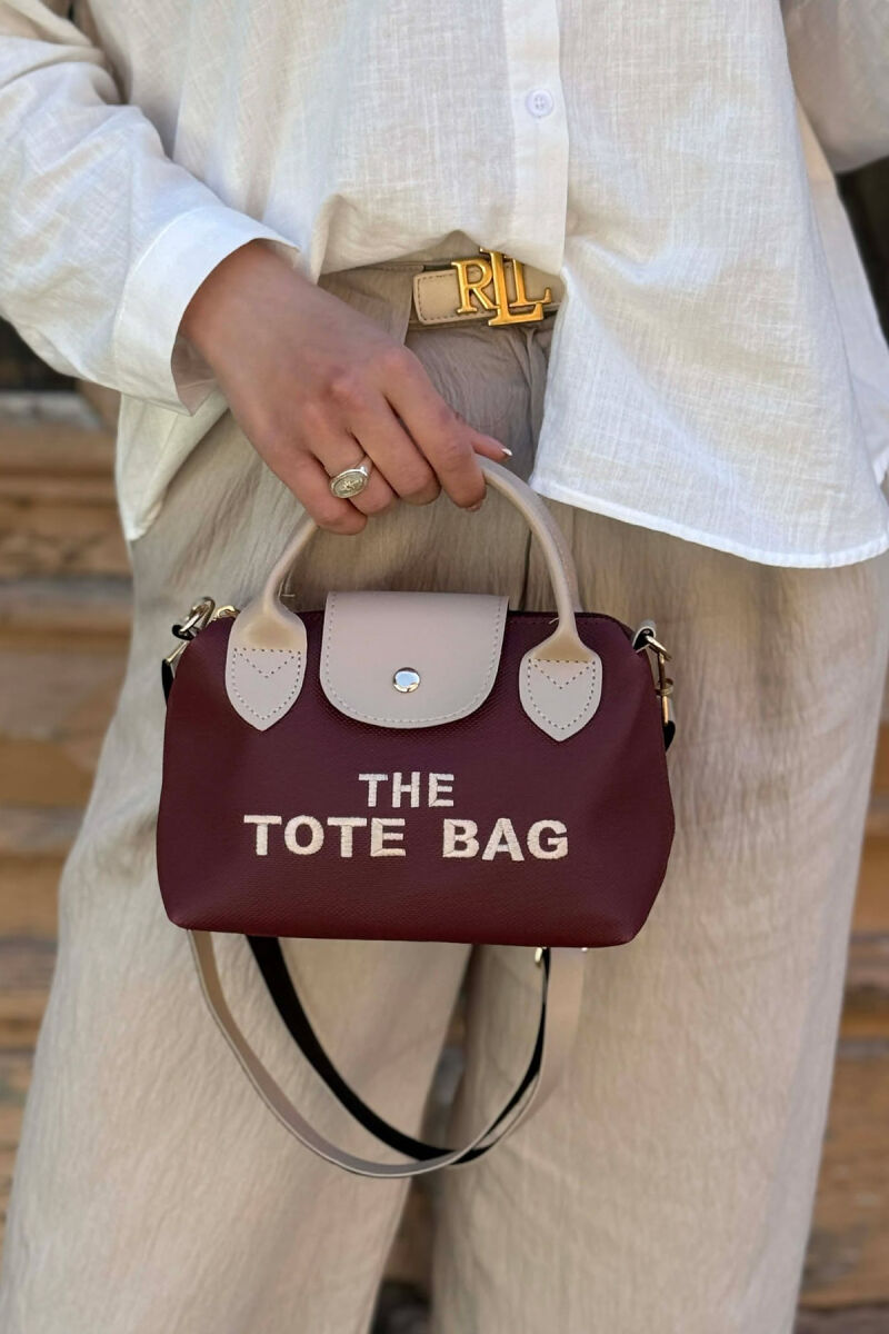 FRONT WRITTINGS SMALL WOMAN BAG CHERRY/ QERSHI - 1