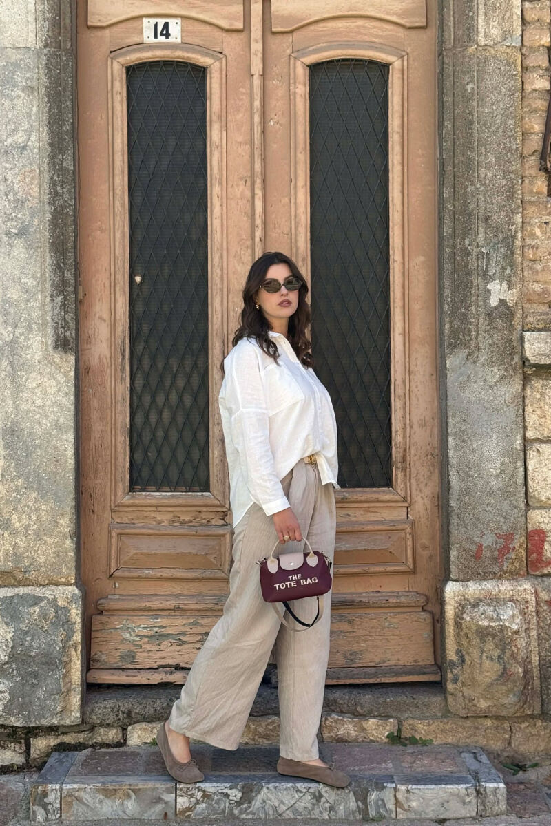 FRONT WRITTINGS SMALL WOMAN BAG CHERRY/ QERSHI - 3