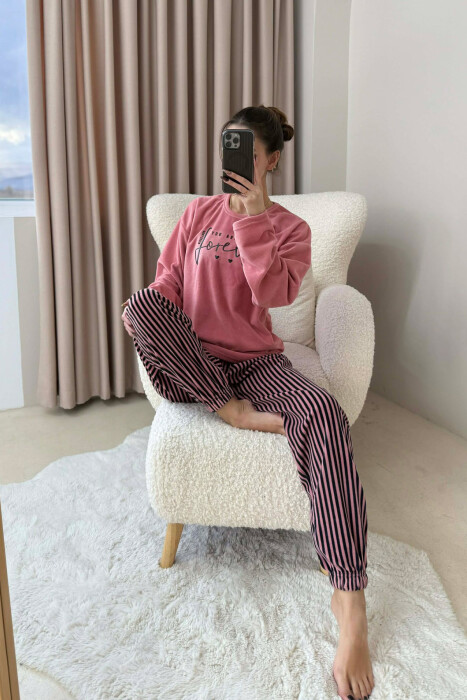 FRONT WRITTINGS WOMEN PYJAMAS POWDER/PUDER - 2