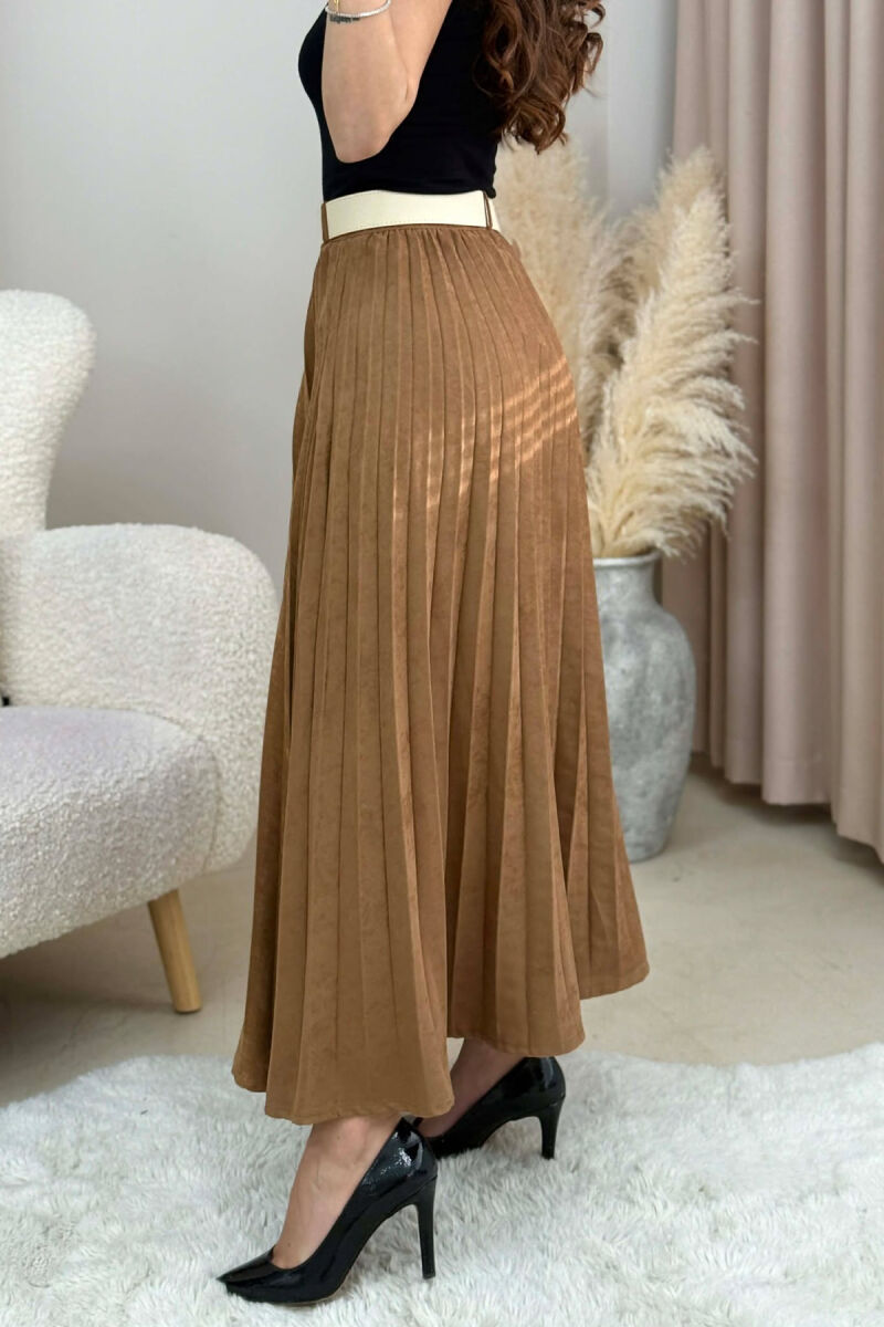 FUND KAMOSHI NJE NGJYRESH ME DETAJIN E RRIPIT PER FEMRA NE NGJYRE KAFE - 5