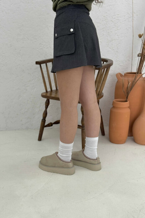 FUND ME PALA ME DETAJIN E XHEPIT PËR FEMRA NË NGJYRËN GRI E ERRËT - 4