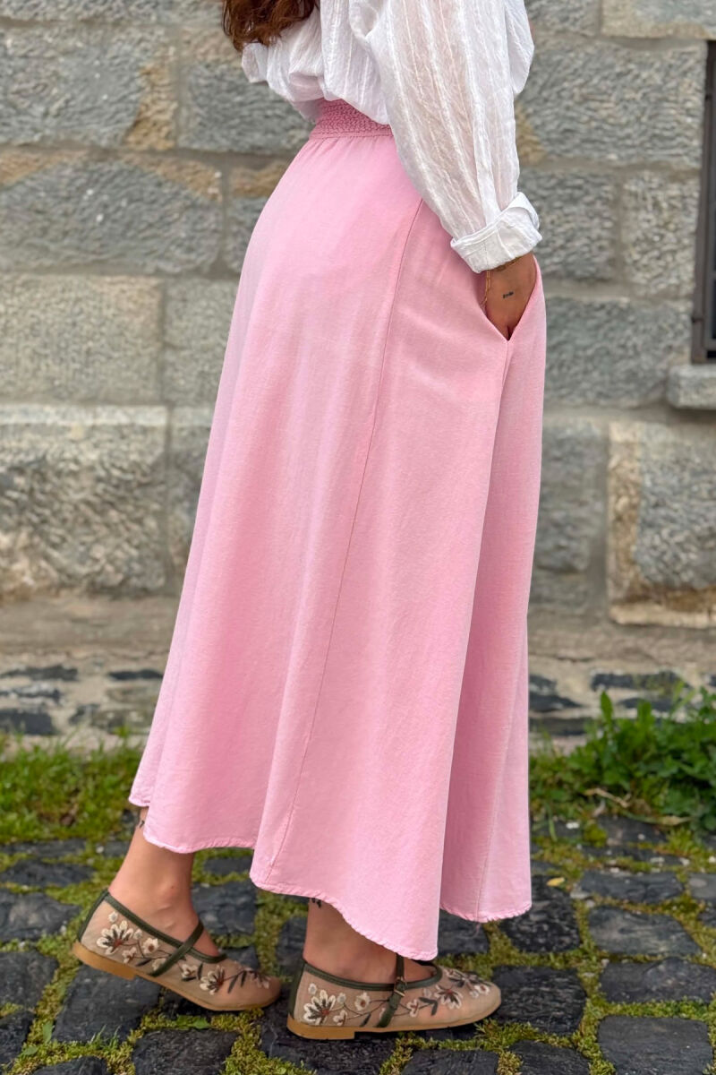 FUND NJE NGJYRESH ME BEL ELASTIK PER FEMRA NE NGJYRE ROZE - 5
