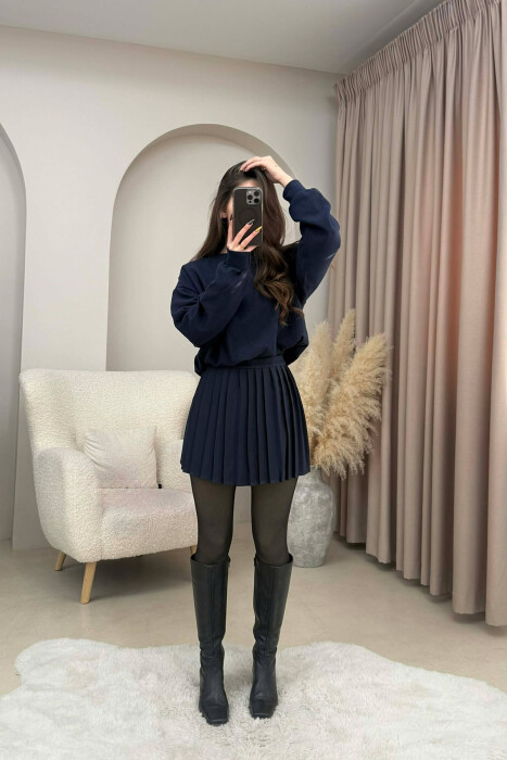 FUNDPANTALLONE NJE NGJYRESHE TENIS PER FEMRA NE NGJYRE BLU TE ERRET - 2