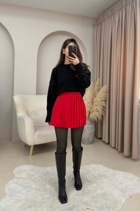 FUNDPANTALLONE NJE NGJYRESHE TENIS PER FEMRA NE NGJYRE TE KUQE - 2