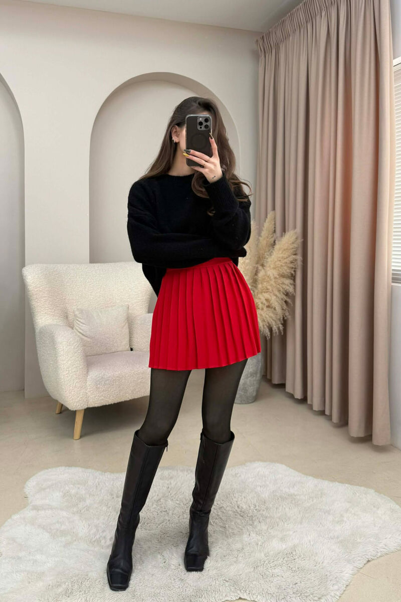 FUNDPANTALLONE NJE NGJYRESHE TENIS PER FEMRA NE NGJYRE TE KUQE - 4