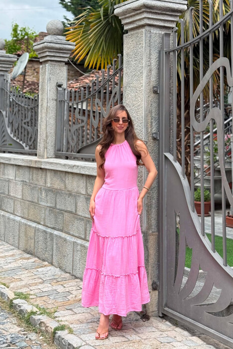 FUSTAN LINO PER FEMRA NE NGJYRE ROZE - 1