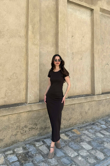 FUSTAN ME MENGE TE SHKURTA PER FEMRA NE NGJYRE KAFE TE ERRET - 3