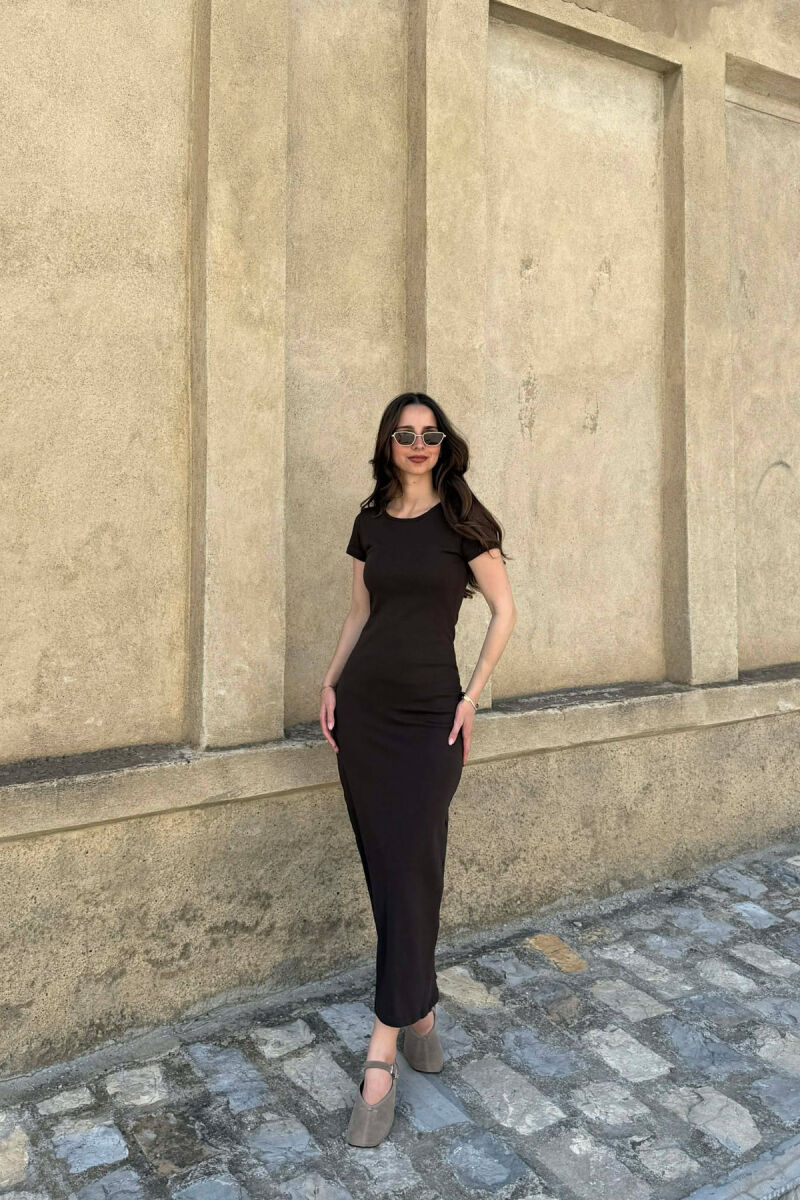 FUSTAN ME MENGE TE SHKURTA PER FEMRA NE NGJYRE KAFE TE ERRET - 3