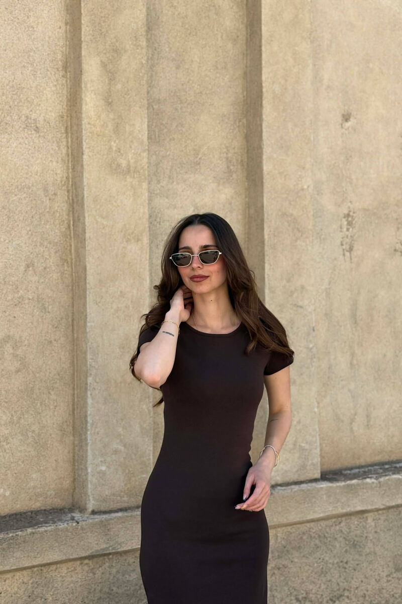 FUSTAN ME MENGE TE SHKURTA PER FEMRA NE NGJYRE KAFE TE ERRET - 5