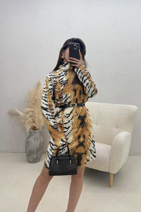 FUSTAN ME RRIP PER FEMRA ME DIZAJN LEOPARDI - 1