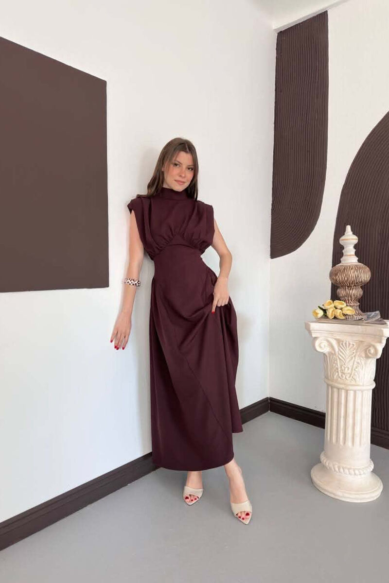 FUSTAN NJE NGJYRESH PA MENGE PER FEMRA NE NGJYRE VISHNJE - 3