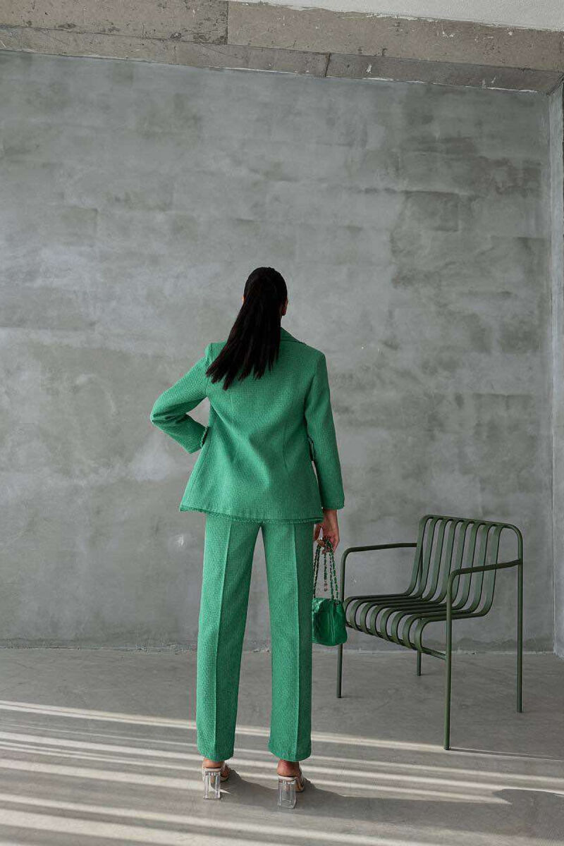 GOLD BUTTONS JACKET+TROUSERS WOMEN SET GREEN/JESHILE - 2