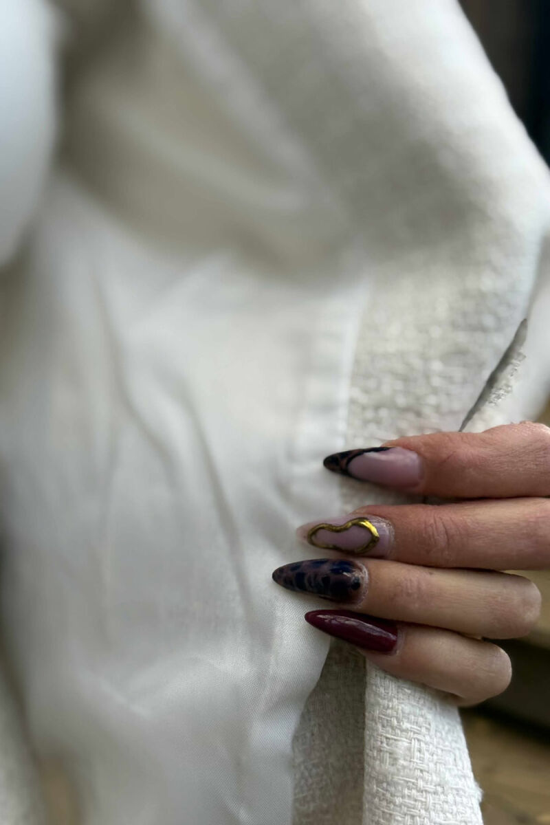 GOLD BUTTONS ONE COLOR WOMEN JACKET CREAM/KREM - 4