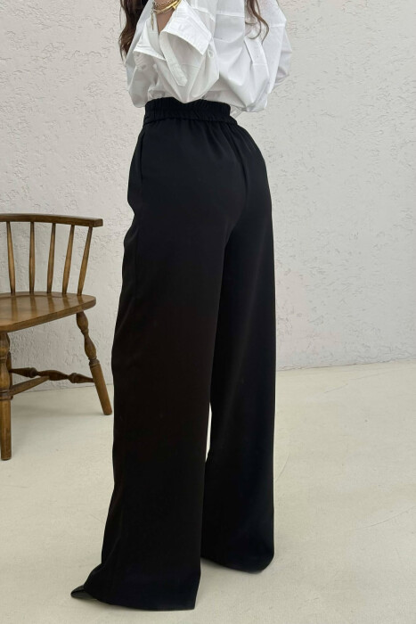 GOLD DETAIL BELT WOMAN TROUSERS BLACK/ E ZEZE - 4