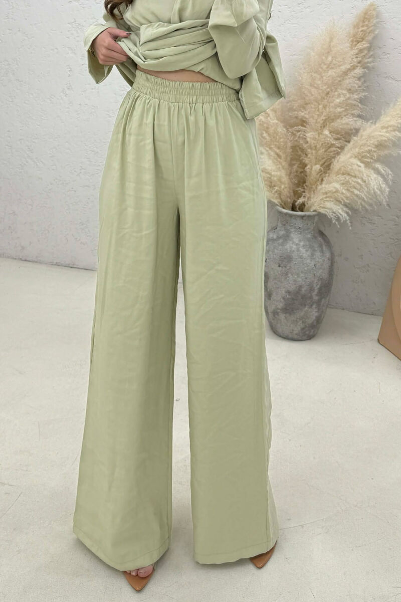 GOLD DETAIL SWEATSHIRT + TROUSERS WOMAN SET MINT/MENTE - 3