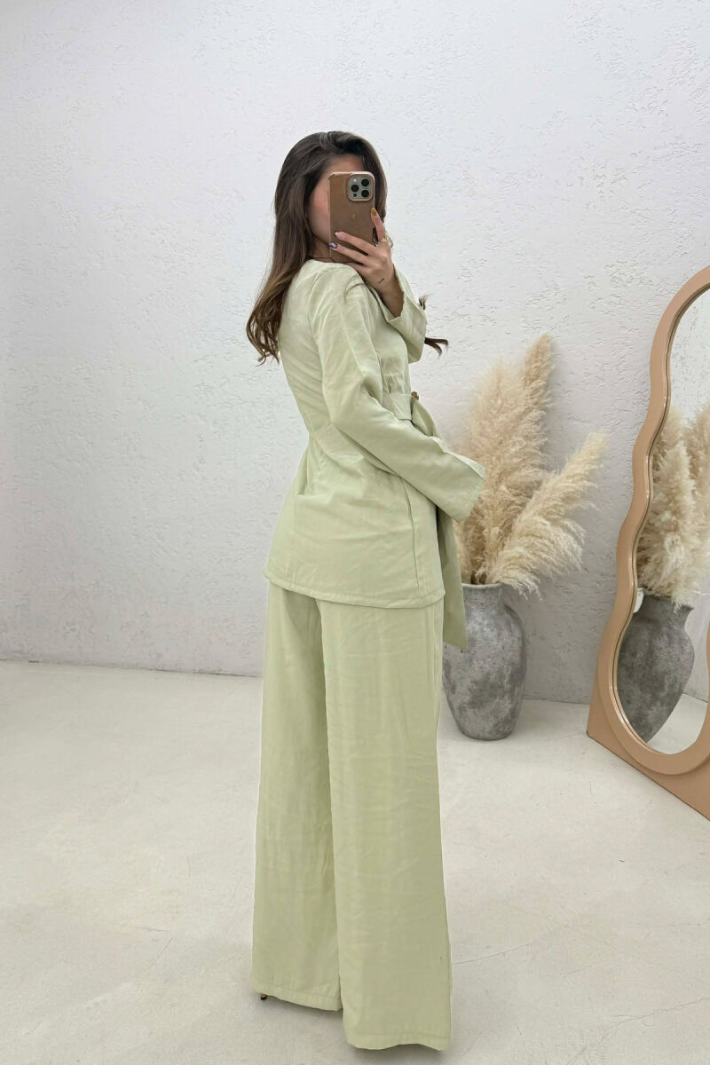 GOLD DETAIL SWEATSHIRT + TROUSERS WOMAN SET MINT/MENTE - 4