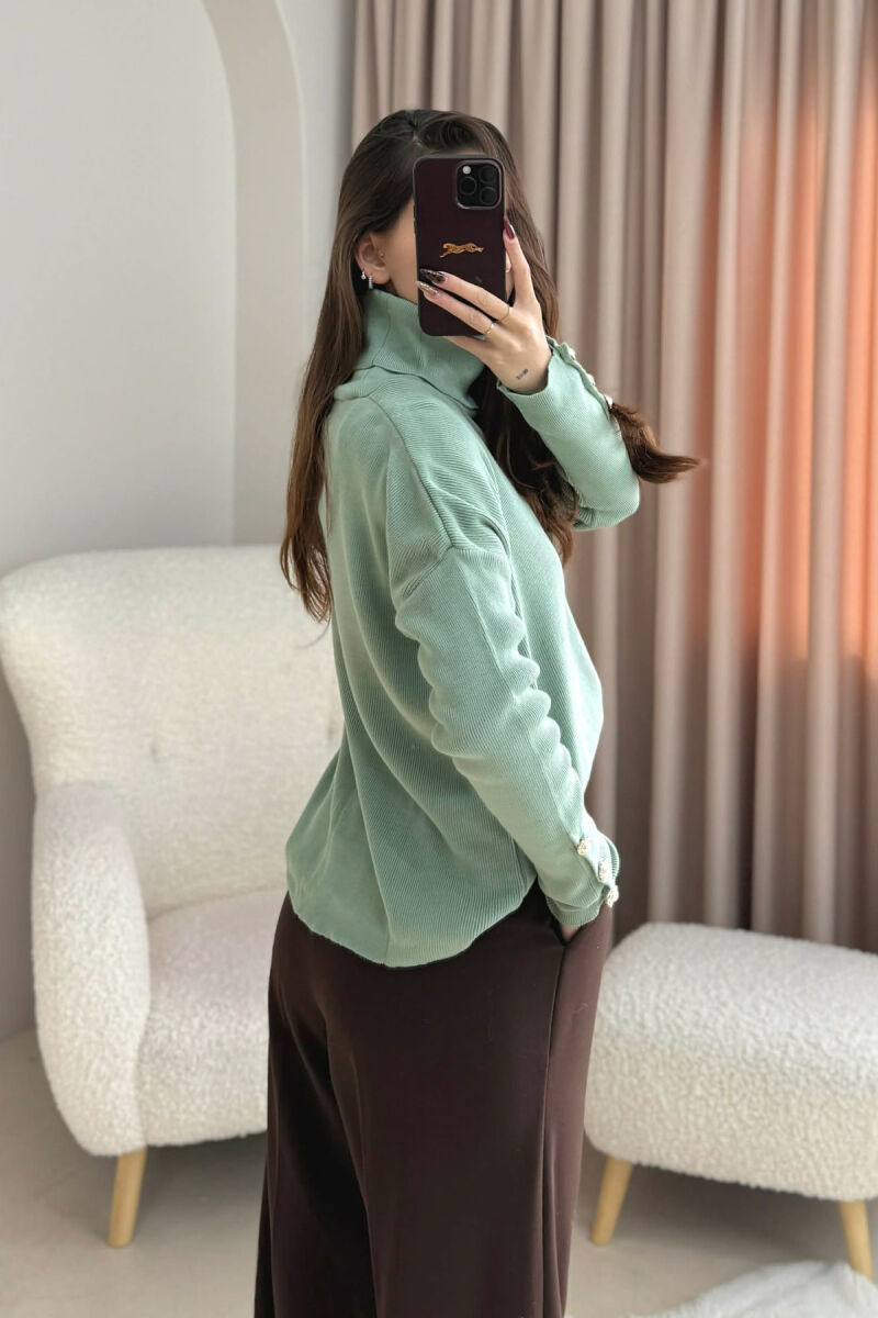 GOLF ME DETAJIN E KOPSAVE NË MENGËT PËR FEMRA NË NGJYRËN MENTE - 4