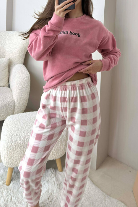 GOOD THINGS FRONT WRITTING WOMEN PYJAMAS POWDER/PUDER - 2