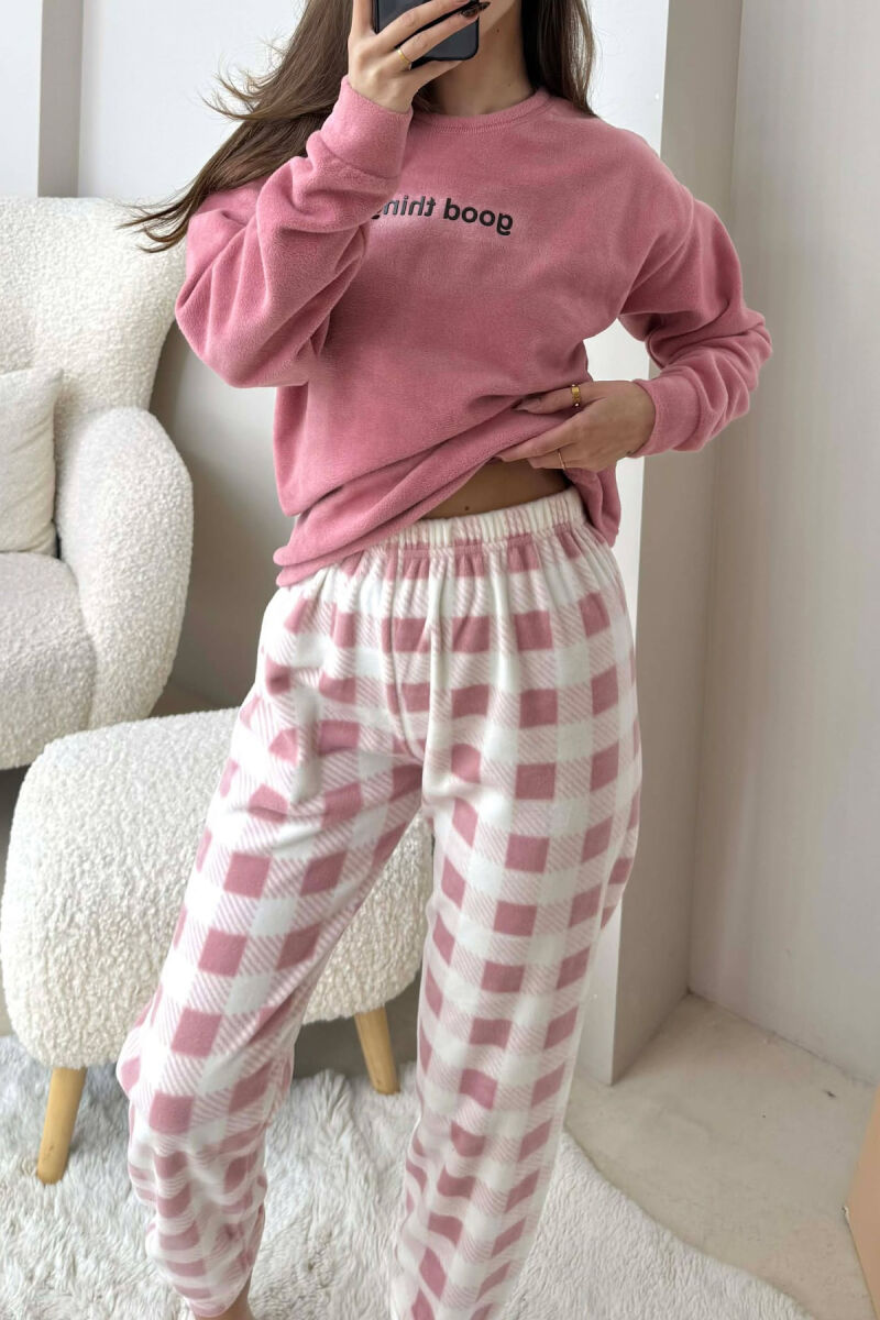 GOOD THINGS FRONT WRITTING WOMEN PYJAMAS POWDER/PUDER - 2