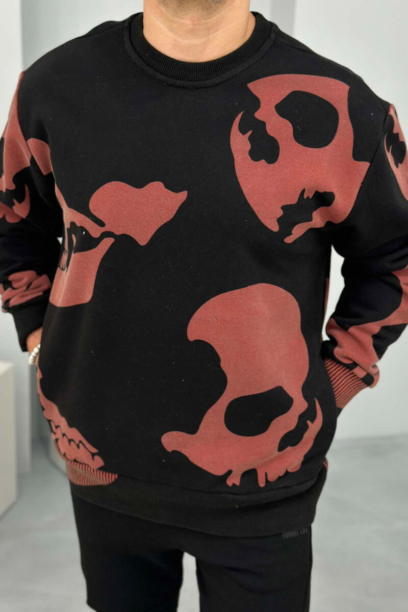 HALLOWEEN DESIGN MEN SWEATSHIRT BLACK/ E ZEZE - 3