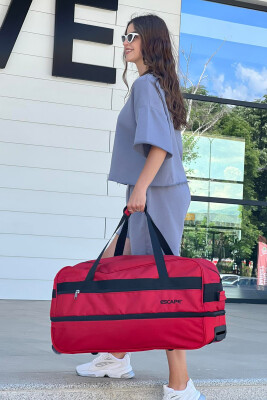 HANDLE AND WHEEL TRAVELING BAG RED/E KUQE 
