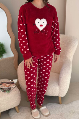 HEART DESIGN WOMEN PYJAMAS RED/E KUQE 