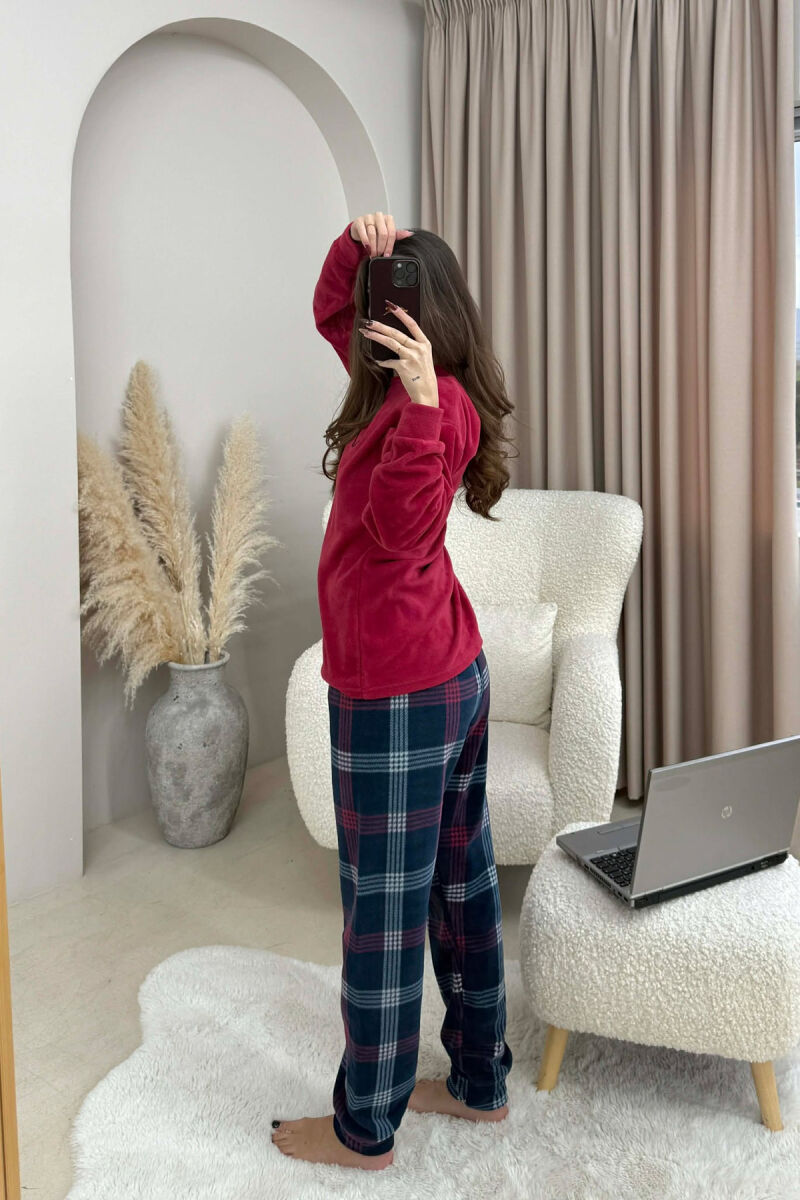 HEART FRONT WRITTING WOMEN PYJAMAS RED/E KUQE - 3