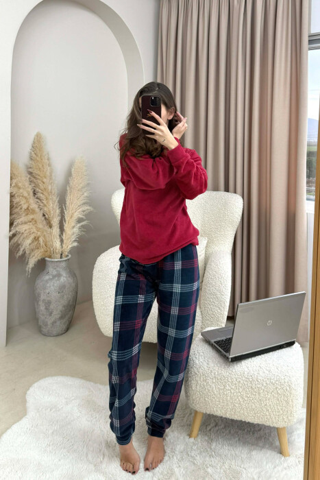 HEART FRONT WRITTING WOMEN PYJAMAS RED/E KUQE - 2