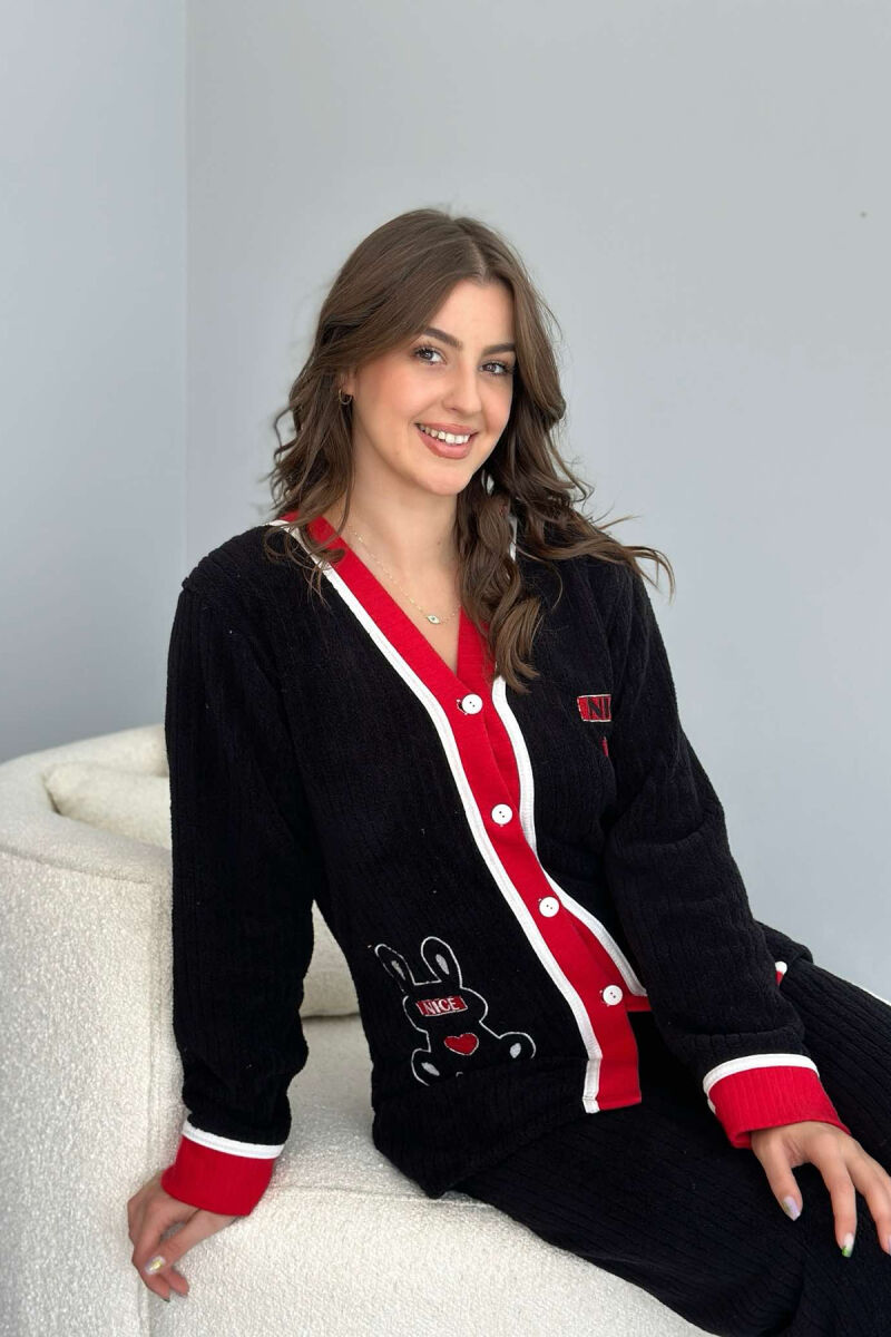 HEART LITTLE WRITTINGS WOMAN PYJAMAS BLACK/ E ZEZE - 2