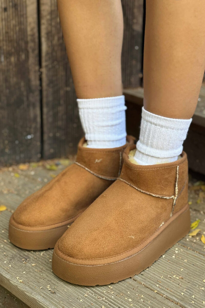 HIGH HEEL SIMPLE WOMEN UGG BROWN/KAFE - 1