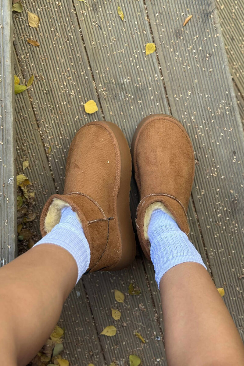 HIGH HEEL SIMPLE WOMEN UGG BROWN/KAFE - 3