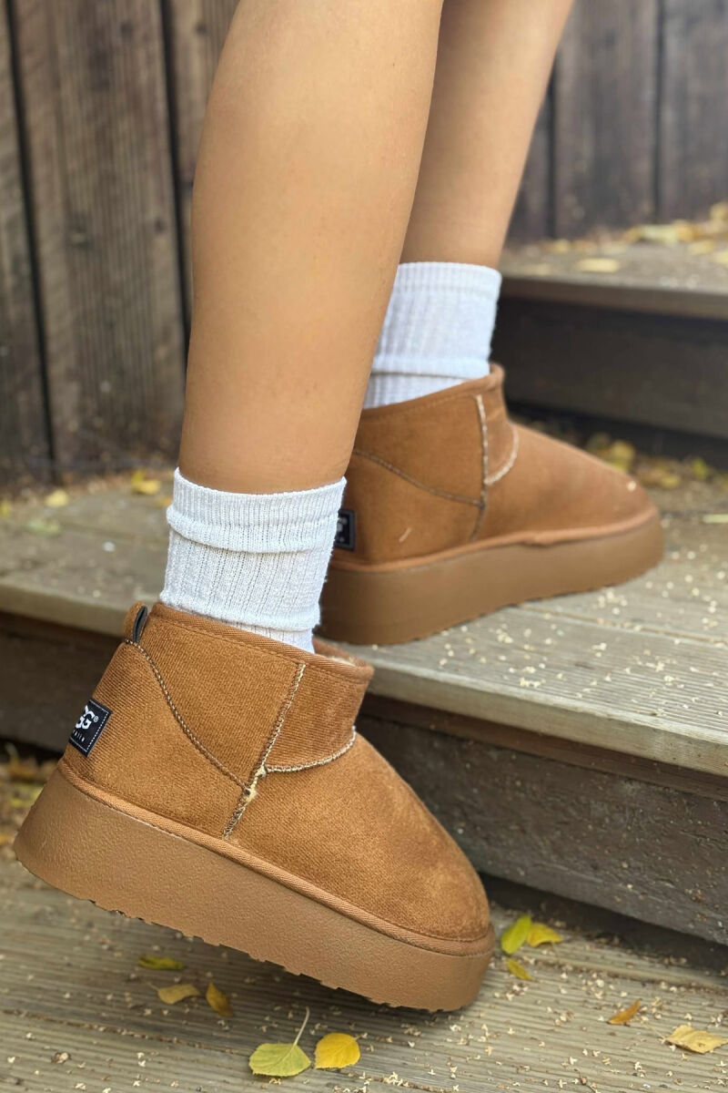 HIGH HEEL SIMPLE WOMEN UGG BROWN/KAFE - 4