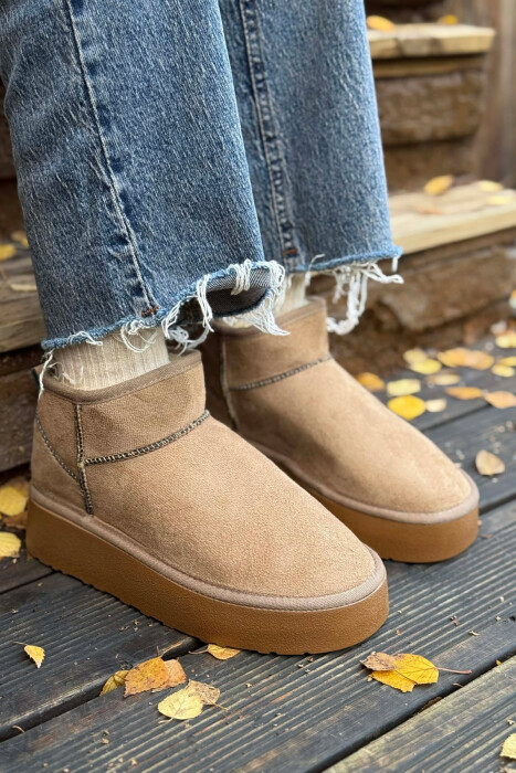 HIGH HEEL SIMPLE WOMEN UGG DARK BEIGE/BEZHE ERRET - 1