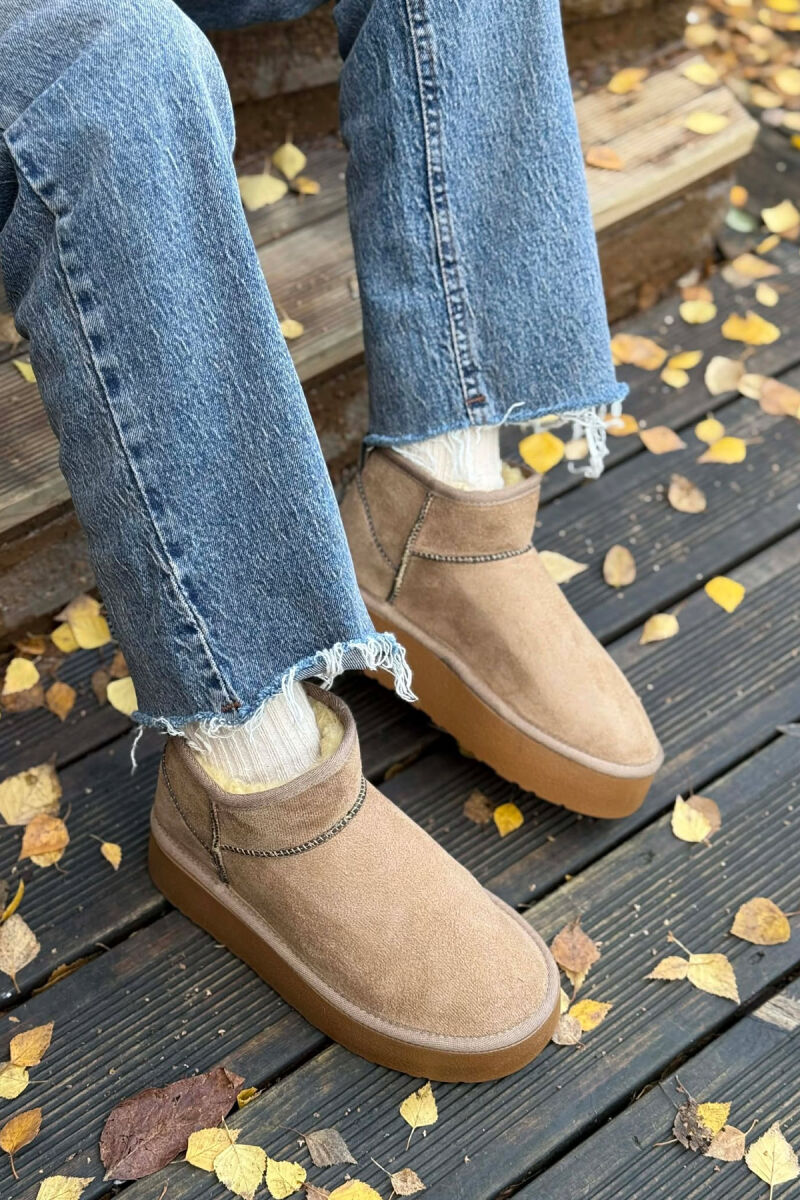 HIGH HEEL SIMPLE WOMEN UGG DARK BEIGE/BEZHE ERRET - 2