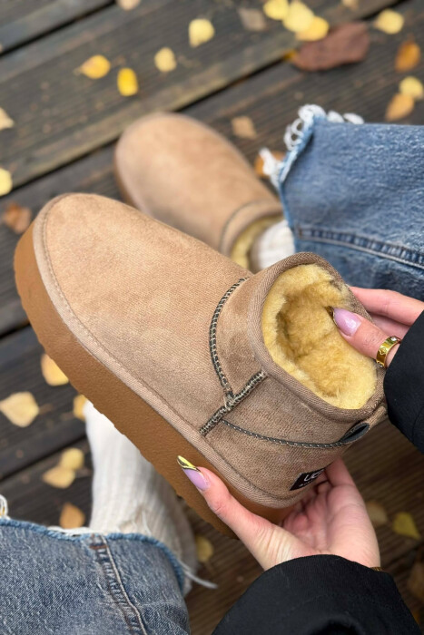 HIGH HEEL SIMPLE WOMEN UGG DARK BEIGE/BEZHE ERRET - 5