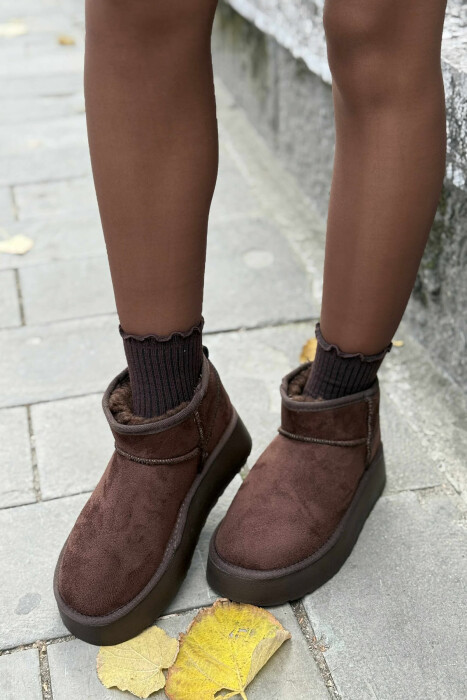 HIGH HEEL SIMPLE WOMEN UGG DARK BROWN/KAE - 4