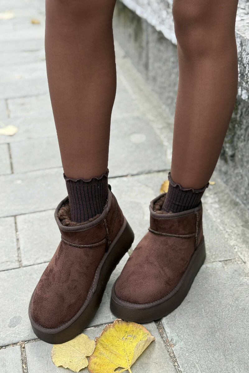 HIGH HEEL SIMPLE WOMEN UGG DARK BROWN/KAE - 4