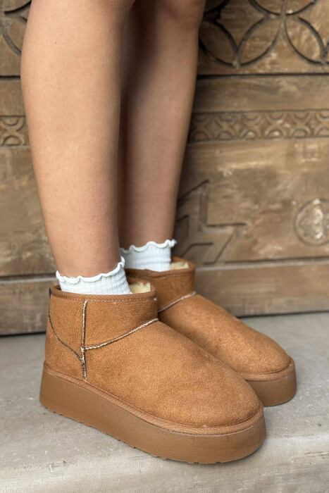 HIGH HEEL SIMPLE WOMEN UGG LIGHT BROWN/KAZB - 1