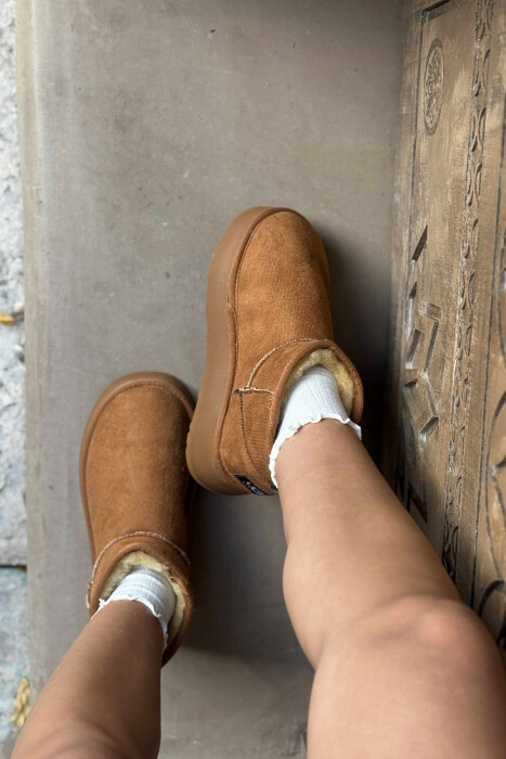 HIGH HEEL SIMPLE WOMEN UGG LIGHT BROWN/KAZB - 2