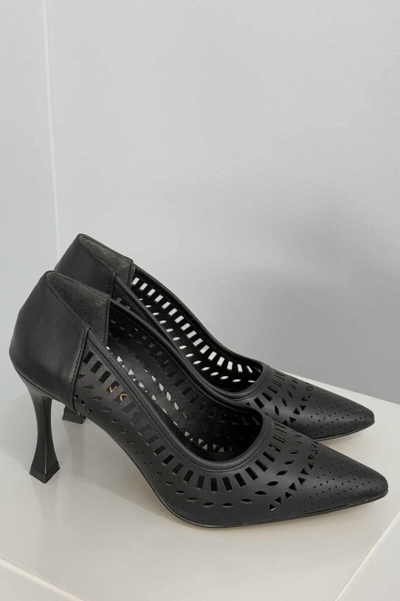 HIGH HEEL WOMEN SHOES IN BLACK COLOR - 4