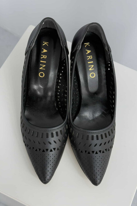 HIGH HEEL WOMEN SHOES IN BLACK COLOR - 5