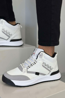 HIGH NECK SIMPLE MEN SNEAKERS WHITE-E BARDHE 