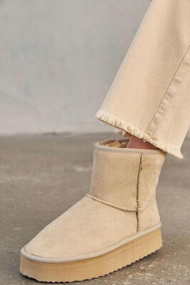 HIGH PLATFORM LONG WOMAN UGG CREAM/KREM 