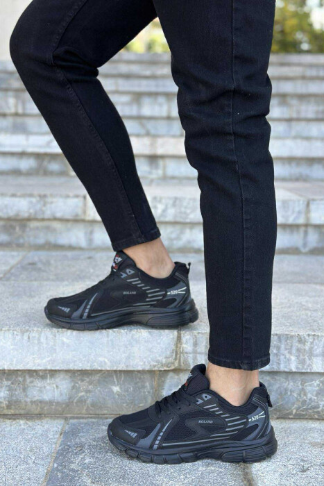 HIGH PLATFORM RUNNING MEN SNEAKERS BLACK-BLACK/ZZ - 2