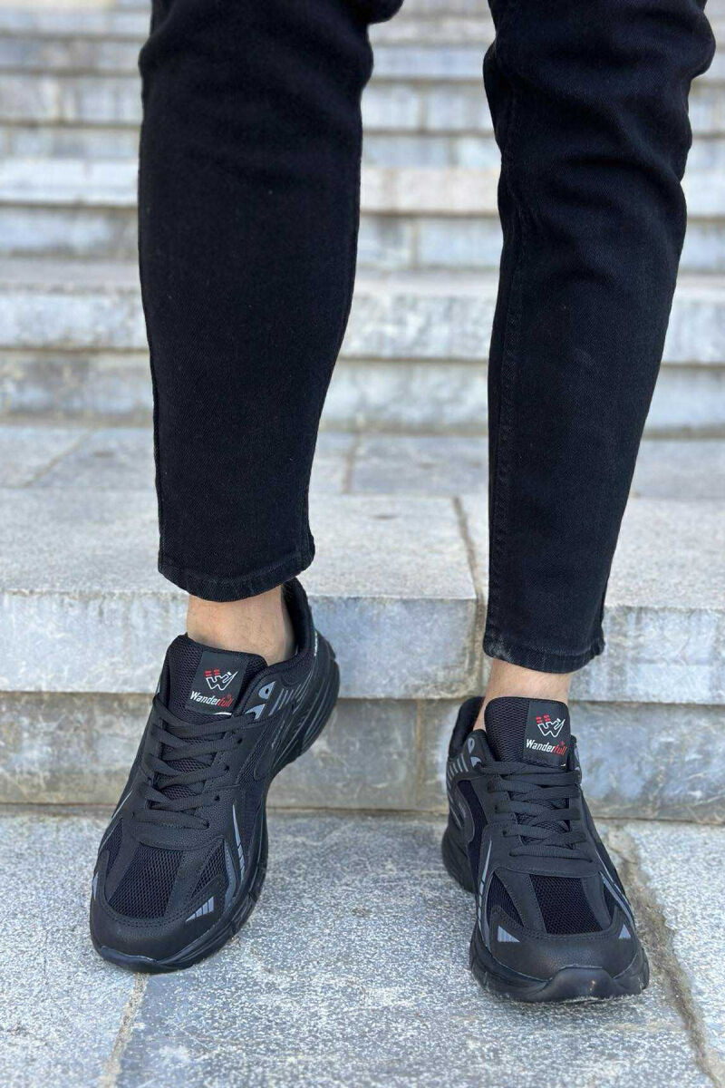 HIGH PLATFORM RUNNING MEN SNEAKERS BLACK-BLACK/ZZ - 3