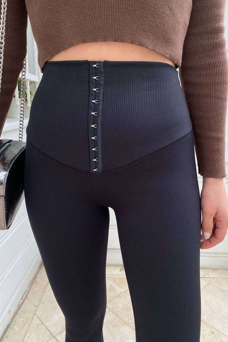 HIGH WAIST WOMEN LEGGINGS BLACK/ E ZEZE - 2