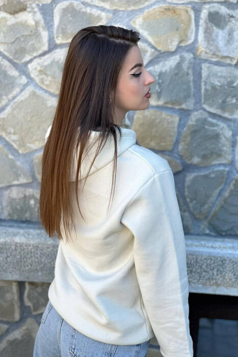 HOOD FLUFFY UNISEX HOODIE CREAM/KREM - 2